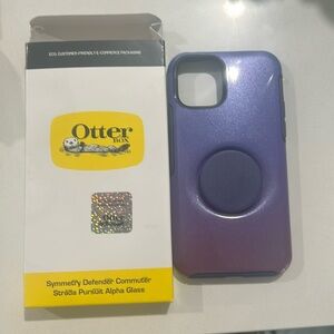 Purple glitter OTTER BOX for IPhone 14